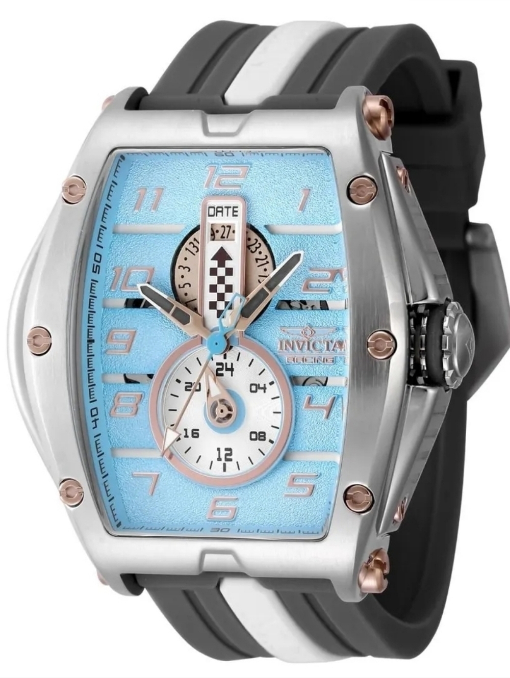 NWT 47385 Invicta Racing Vibe RPM Men's Quartz Date Watch - 57mm Stainless RARE - Picture 1 of 13